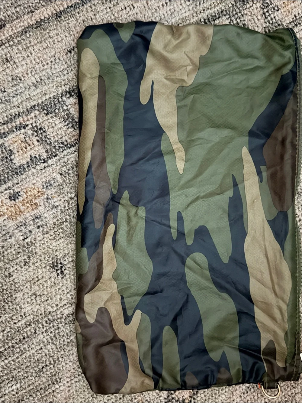 Oliver Thomas Camo Quilted Tote Bag with Crown Logo - Green Camo